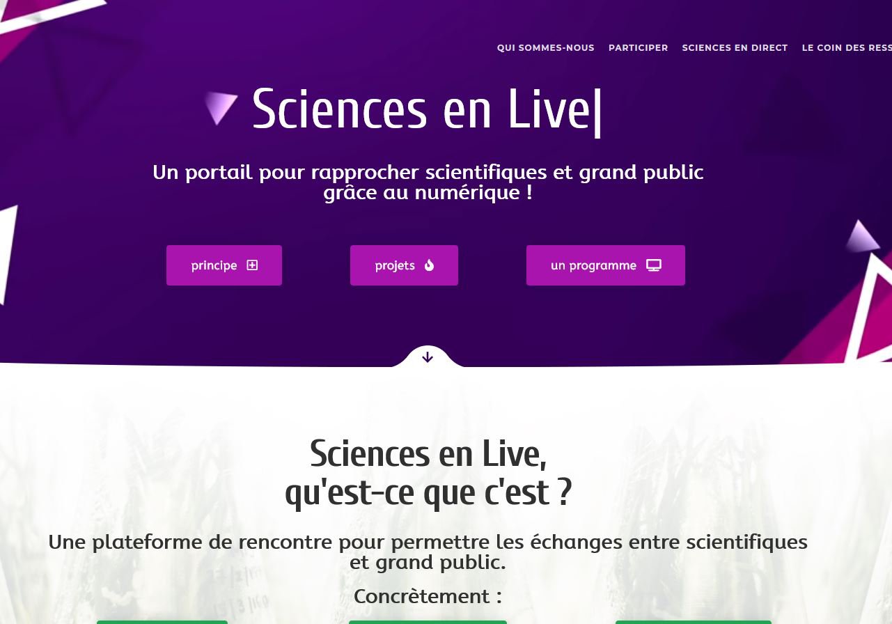 Sciences en live